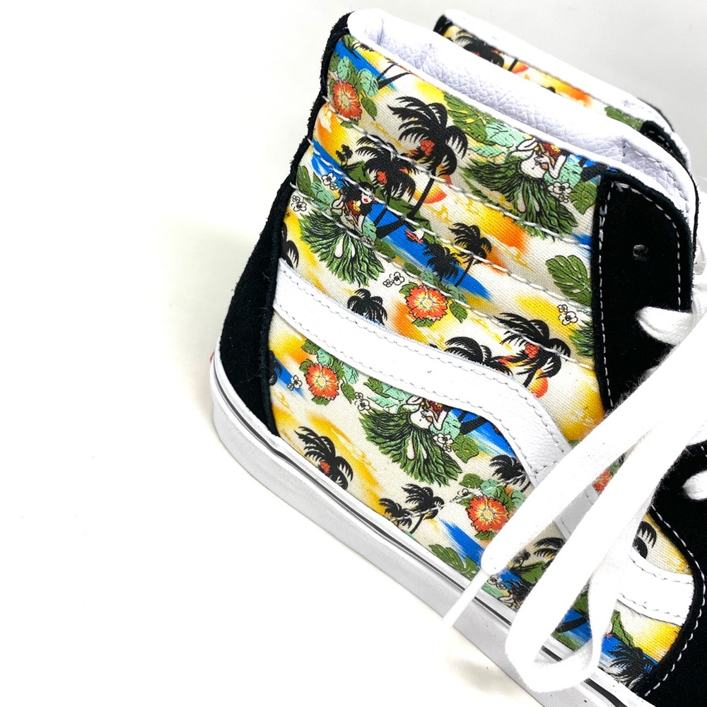 💖MEGA SALE💖VANS SK8-HI Aloha Black Men’s High  Suede Canvas  SB  VN0A5HXV6WC - Picture 3 of 9